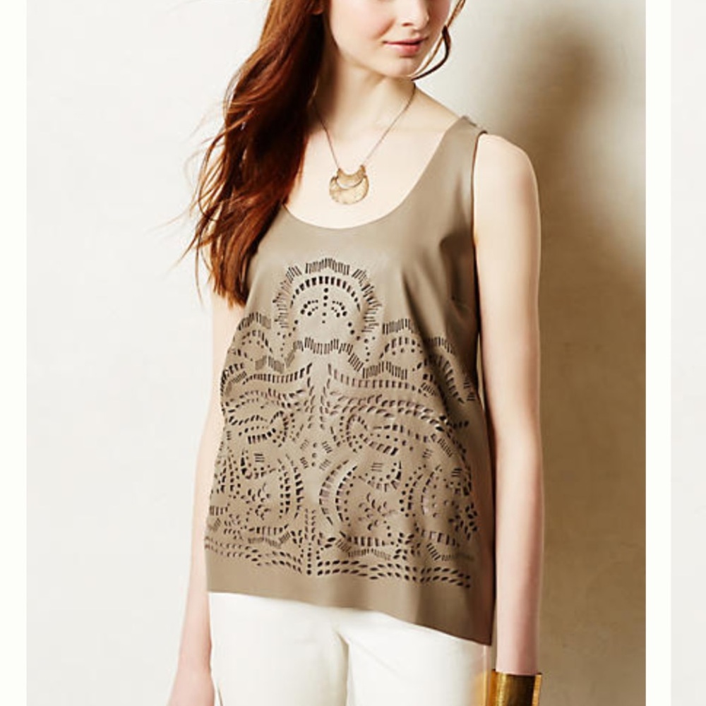 NWOTs Anthropologie Koel Lasercut Tank
